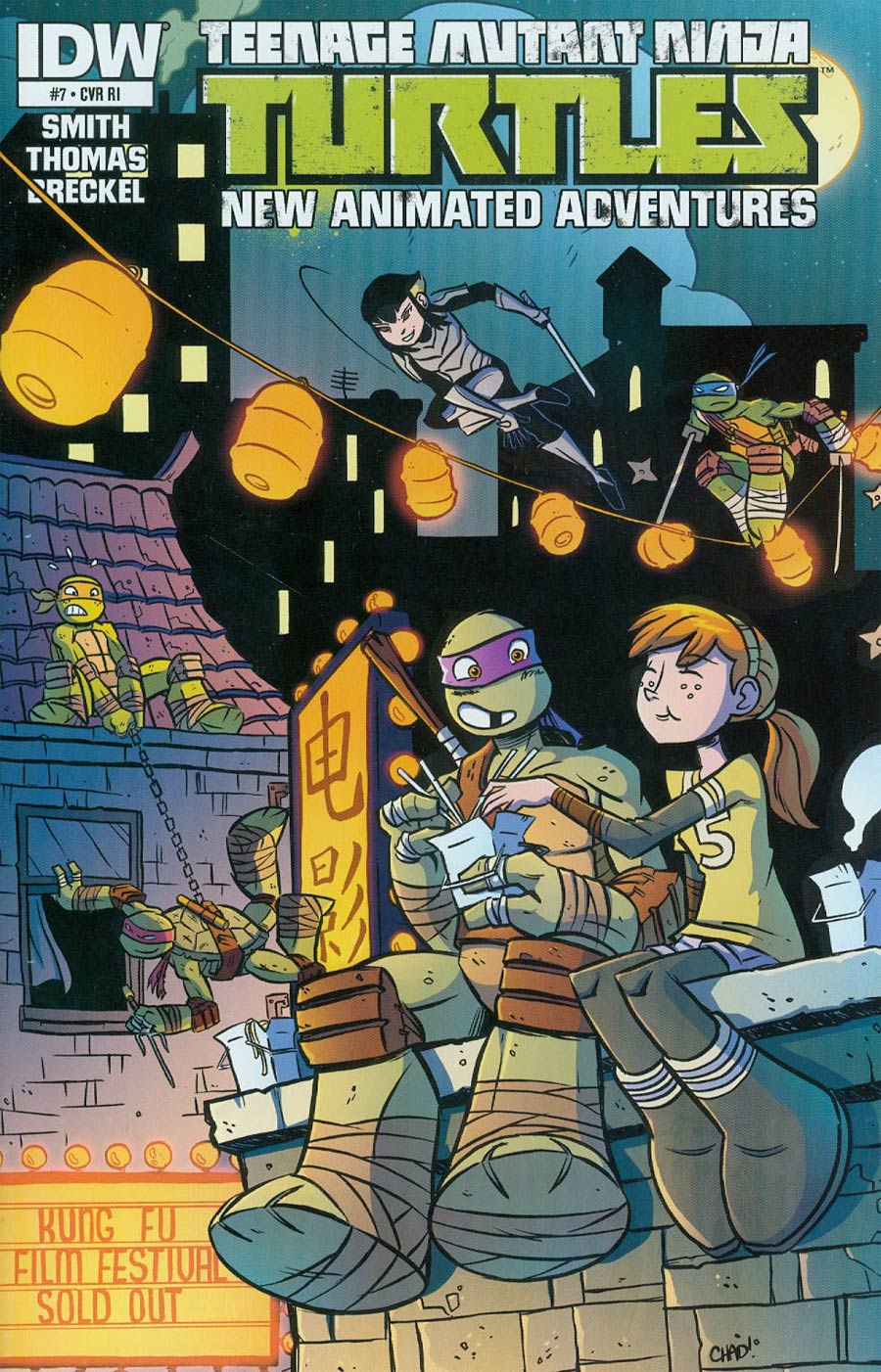 Teenage Mutant Ninja Turtles New Animated Adventures #7 Cover B Incentive Chad Thomas Variant Cover
