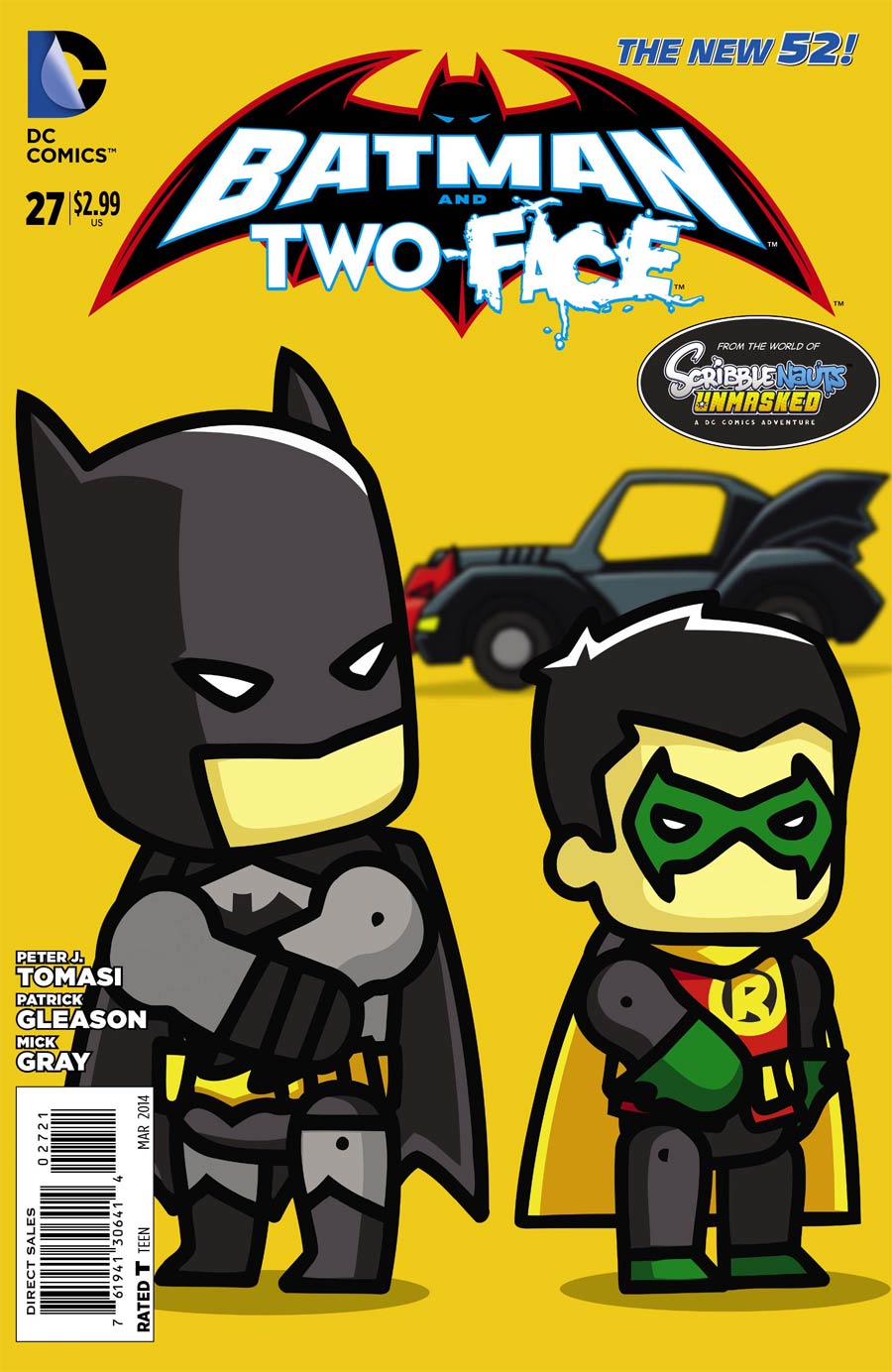 Batman And Two-Face #27 Cover B Incentive Scribblenauts Unmasked Variant Cover
