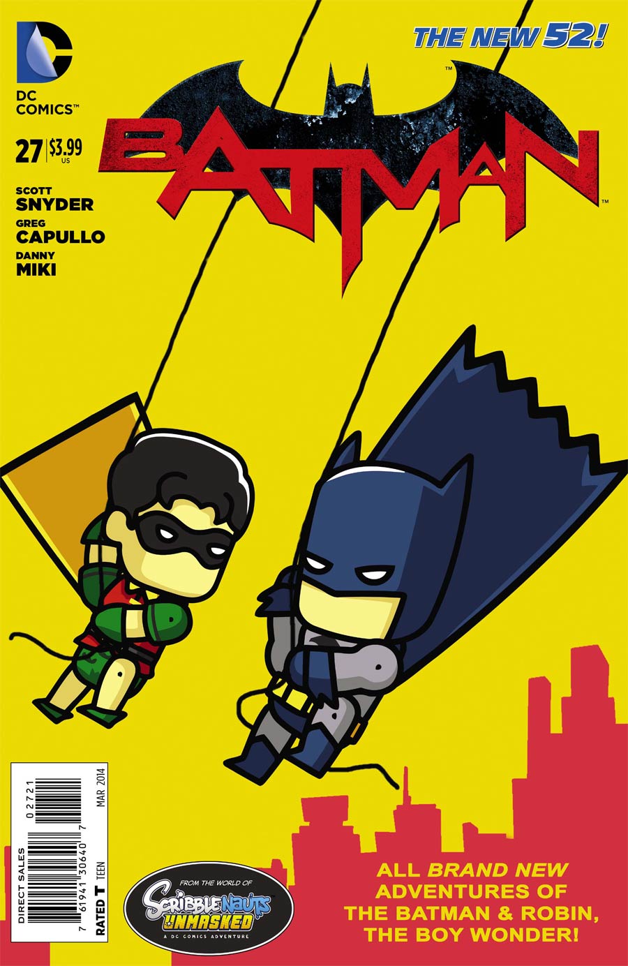 Batman Vol 2 #27 Cover D Incentive Scribblenauts Unmasked Variant Cover (Zero Year Tie-In)