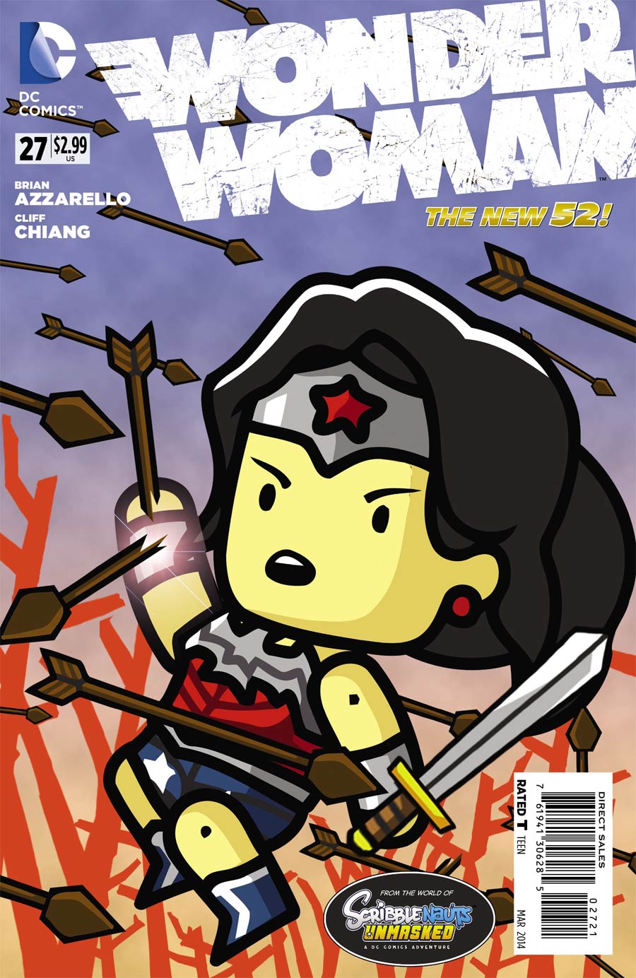 Wonder Woman Vol 4 #27 Cover B Incentive Scribblenauts Unmasked Variant Cover