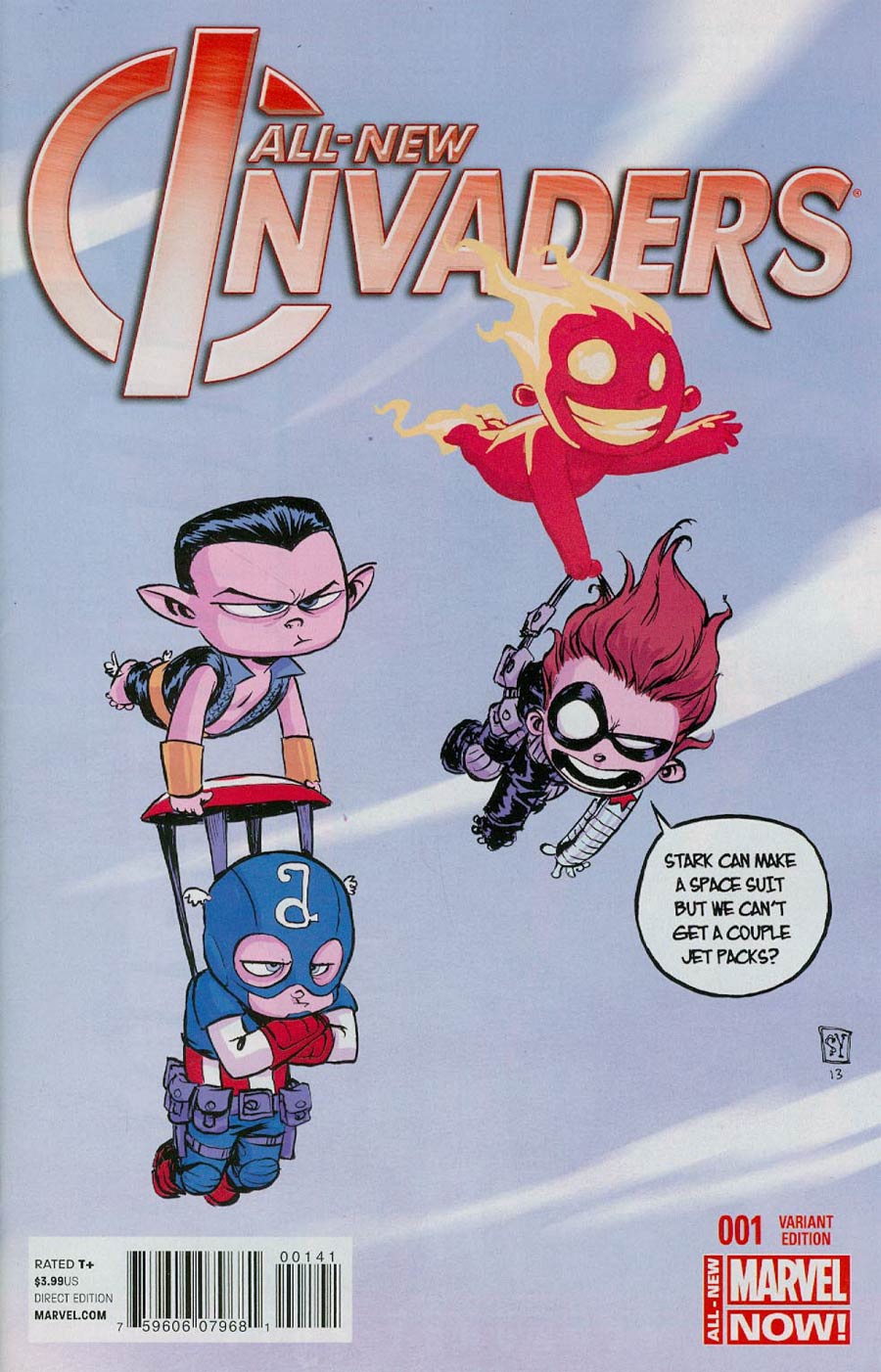 All-New Invaders #1 Cover C Variant Skottie Young Baby Cover