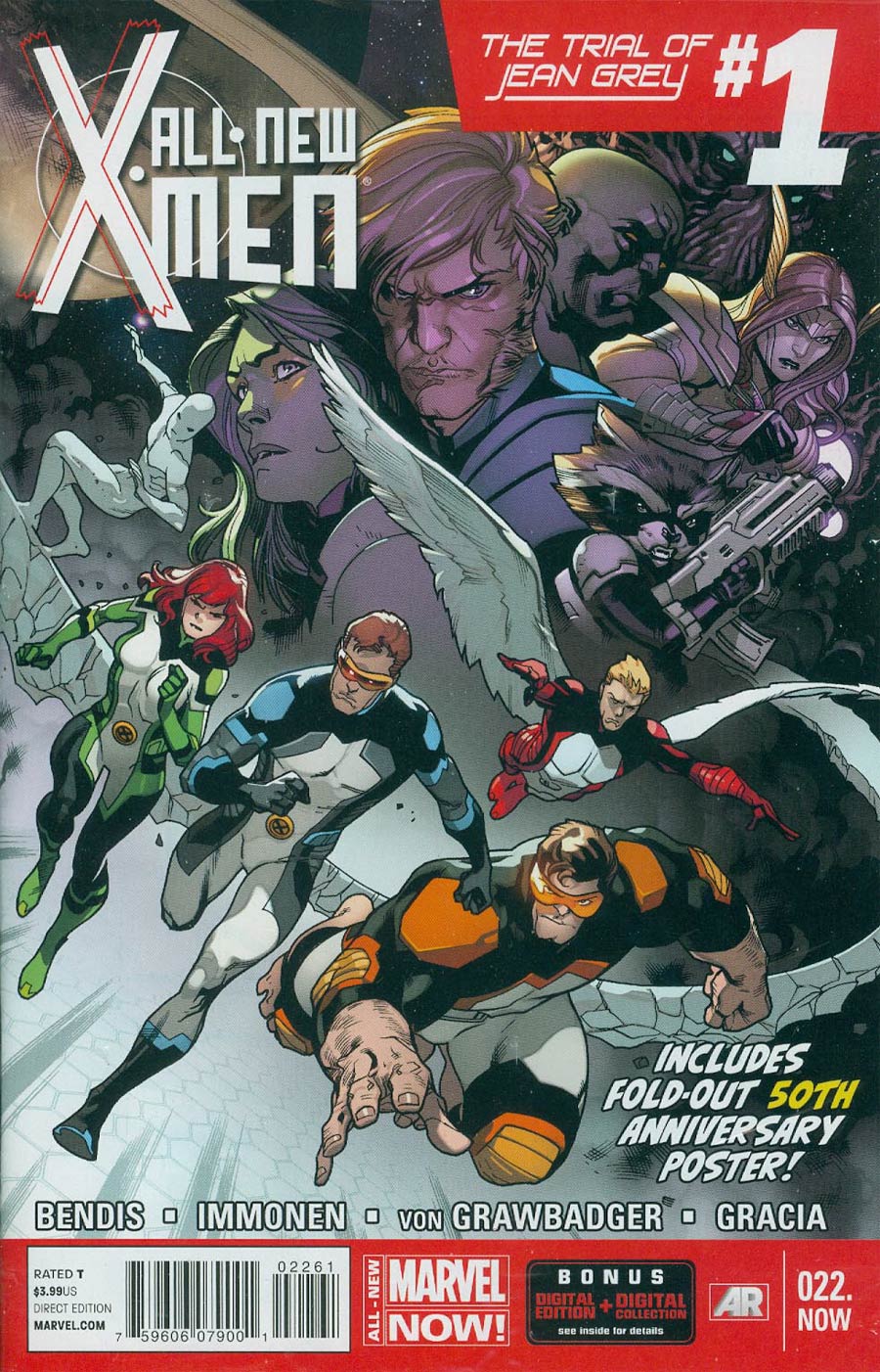 All-New X-Men #22 NOW Cover D With Polybagged X-Men 50th Anniversary Poster (Trial Of Jean Grey Part 1)