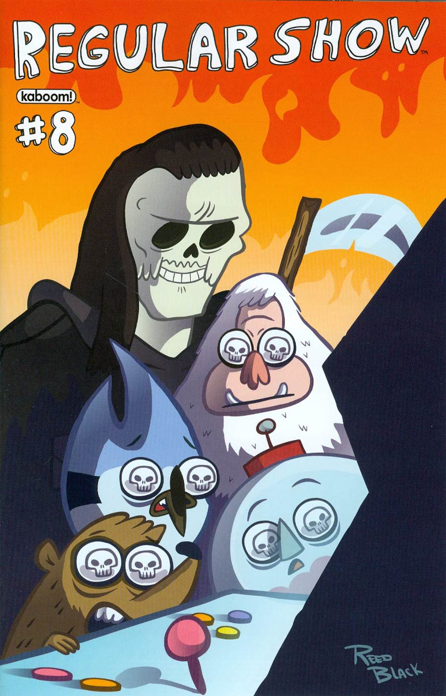 Regular Show #8 Cover A Regular Reed Black Cover