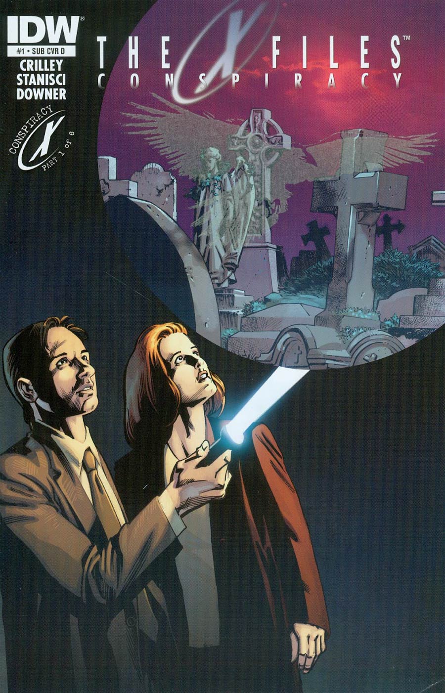 X-Files Conspiracy #1 Cover E Variant Andrew Currie Glow-In-The-Dark Crow Subscription Cover