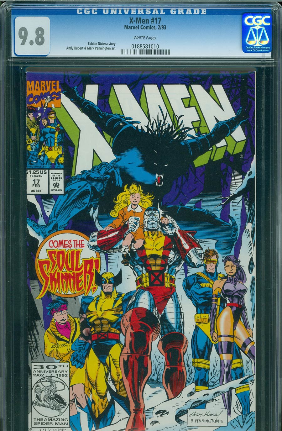 X-Men Vol 2 #17 Cover B CGC 9.8