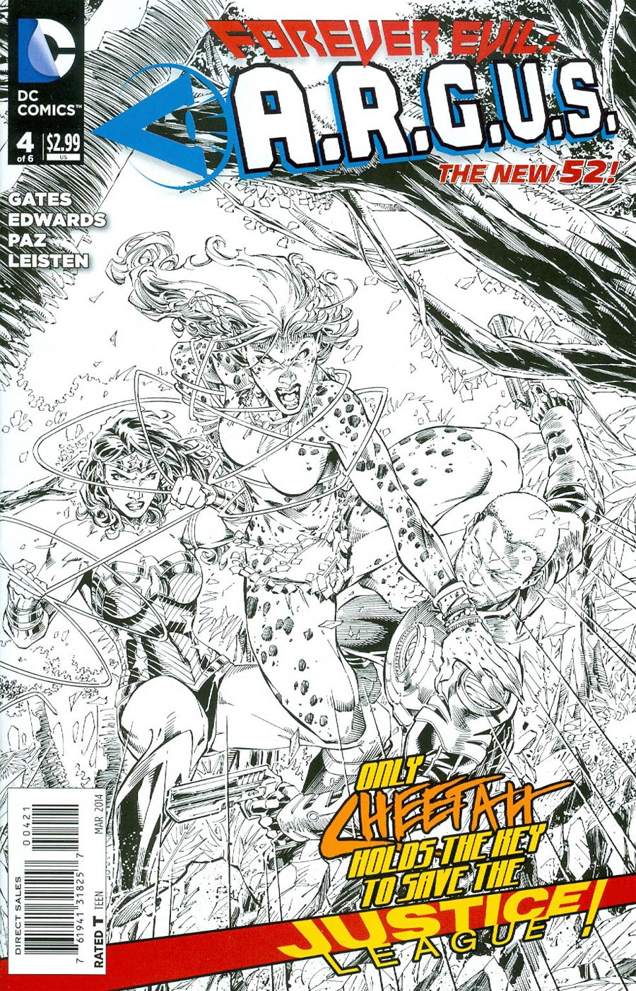 Forever Evil A.R.G.U.S. #4 Cover B Incentive Brett Booth Sketch Cover