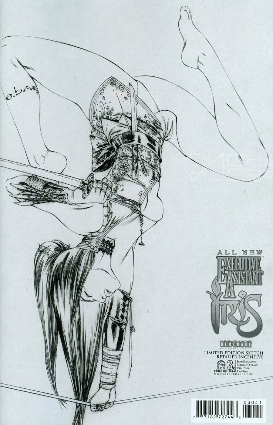 All New Executive Assistant Iris #3 Cover D Incentive E-Bas Sketch Variant Cover