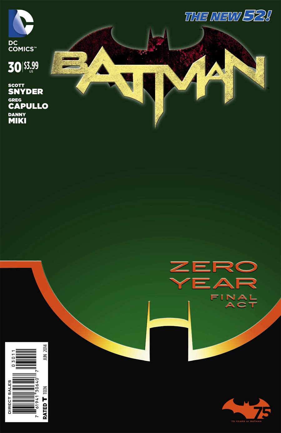 Batman Vol 2 #30 Cover A Regular Greg Capullo Cover (Zero Year Tie-In)