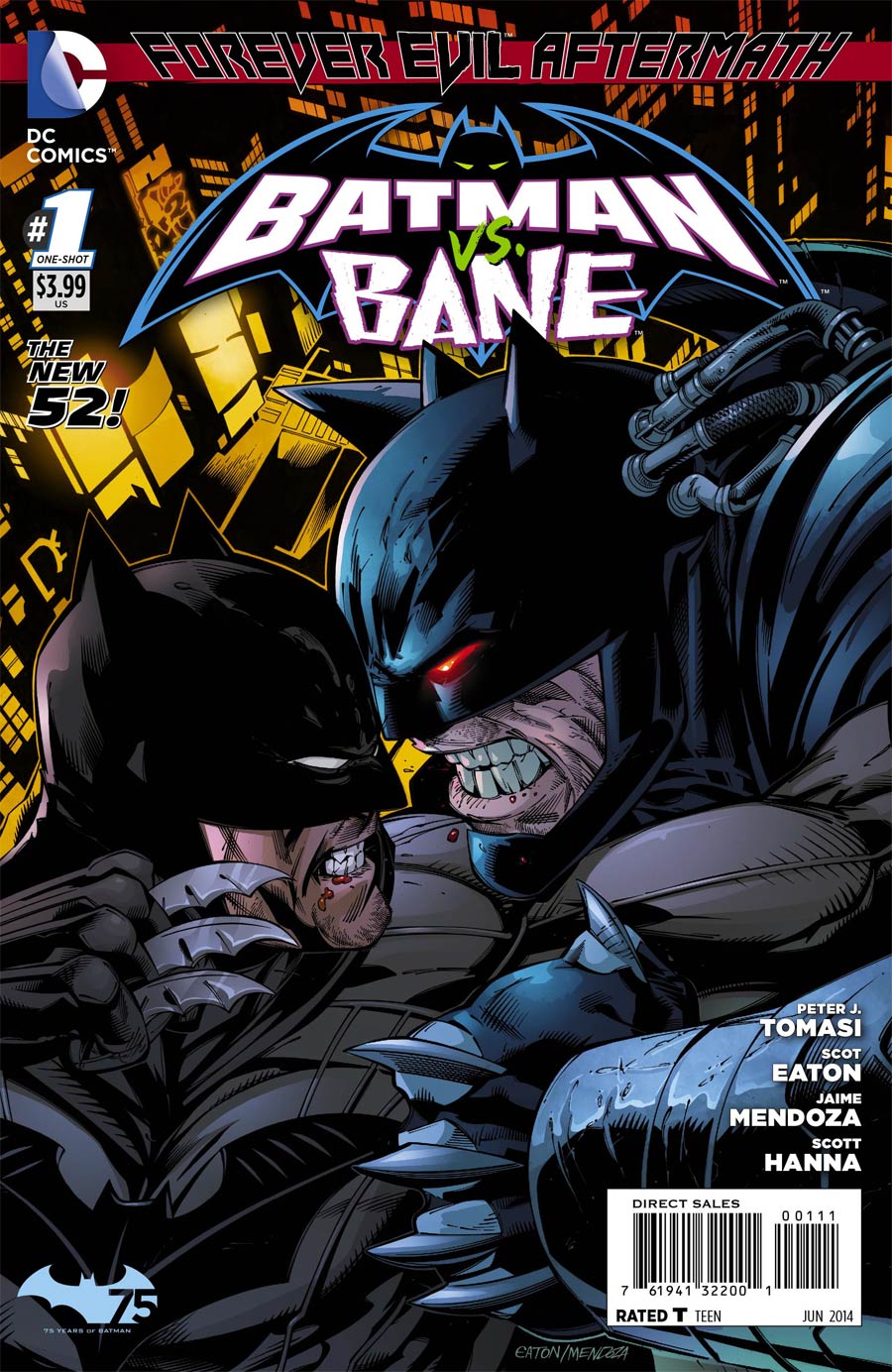 Forever Evil Aftermath Batman vs Bane #1 Cover A Regular Scot Eaton Cover