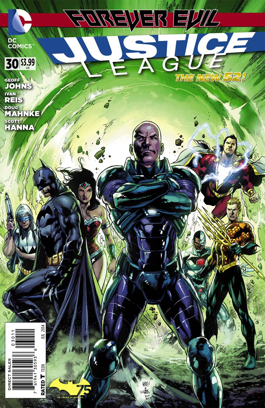 Justice League Vol 2 #30 Cover A Regular Ivan Reis Cover (Forever Evil Aftermath)