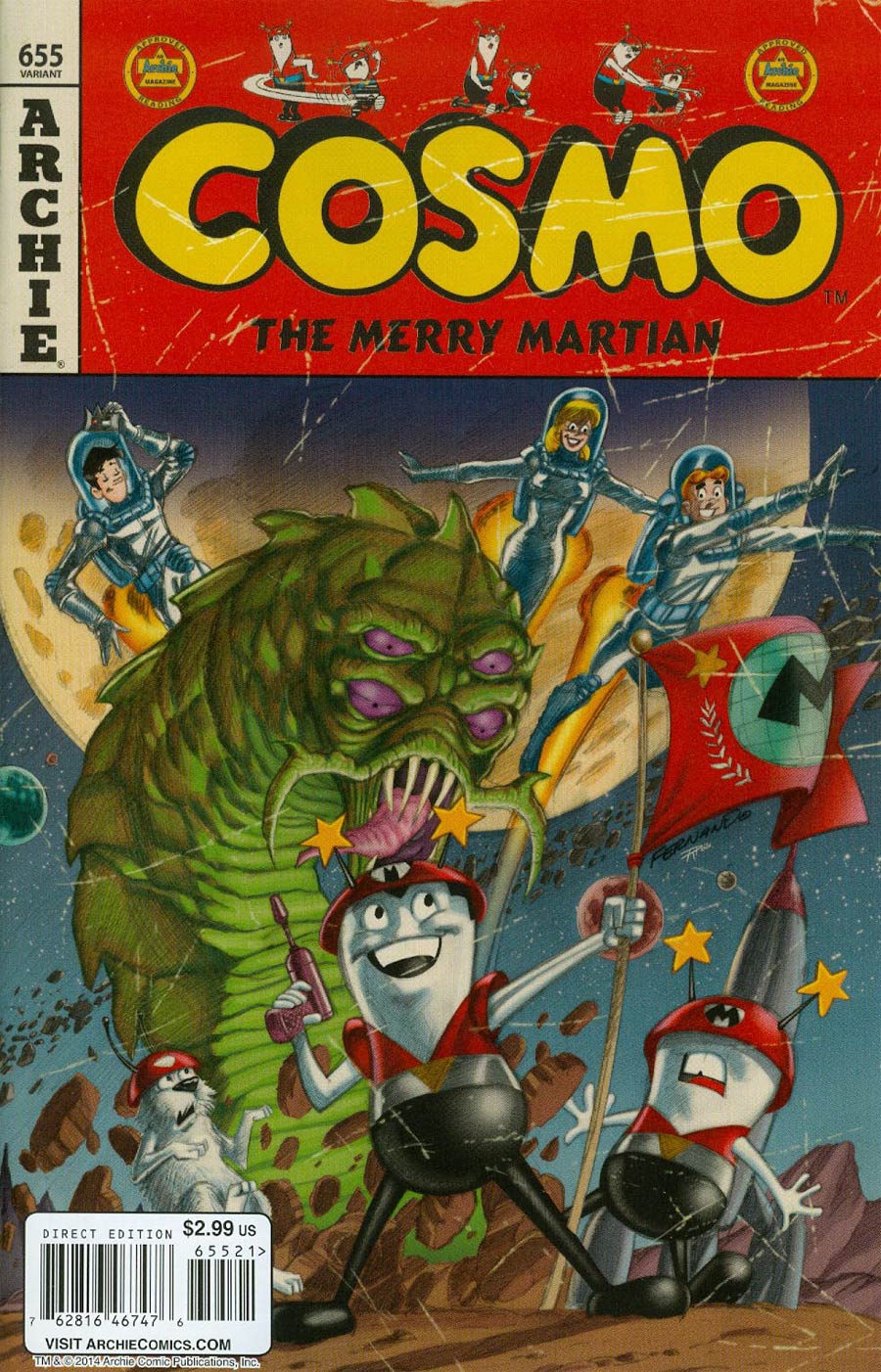 Archie #655 Cover B Variant Cosmo The Merry Martian Cover