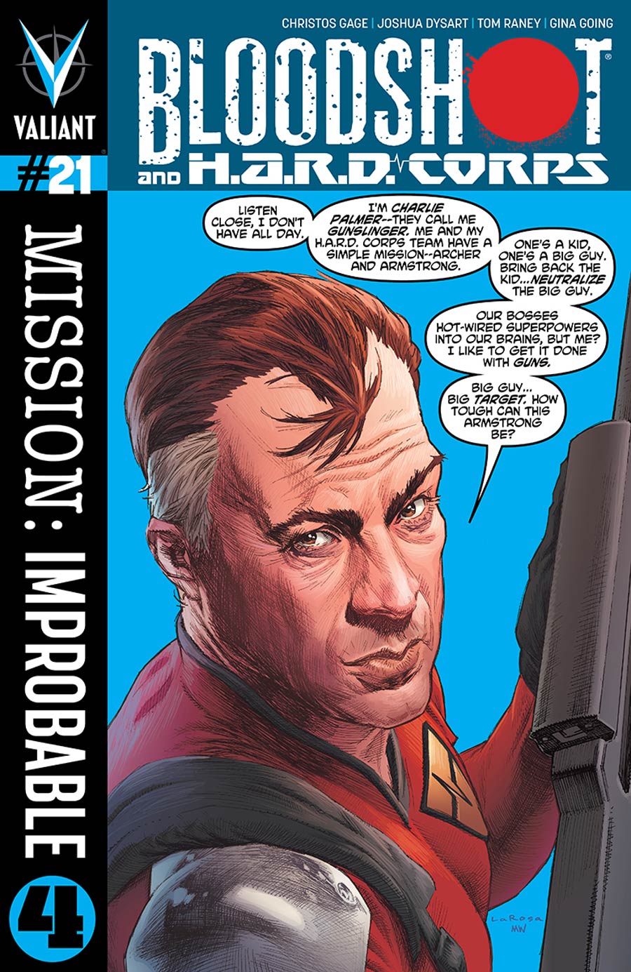 Bloodshot And H.A.R.D. Corps #21 Cover A Regular Lewis LaRosa Cover (Mission Improbable Part 4)