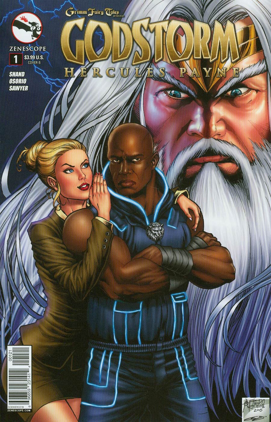 Grimm Fairy Tales Presents Godstorm Hercules Payne #1 Cover B Alfredo Reyes