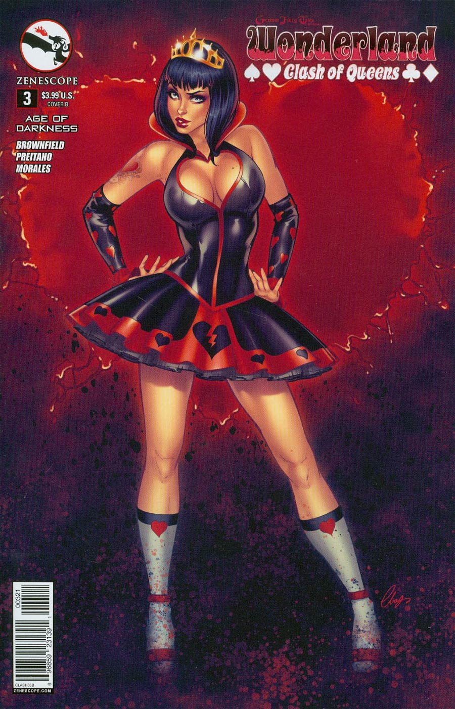 Grimm Fairy Tales Presents Wonderland Clash Of Queens #3 Cover B Elias Chatzoudis (Age Of Darkness Tie-In)