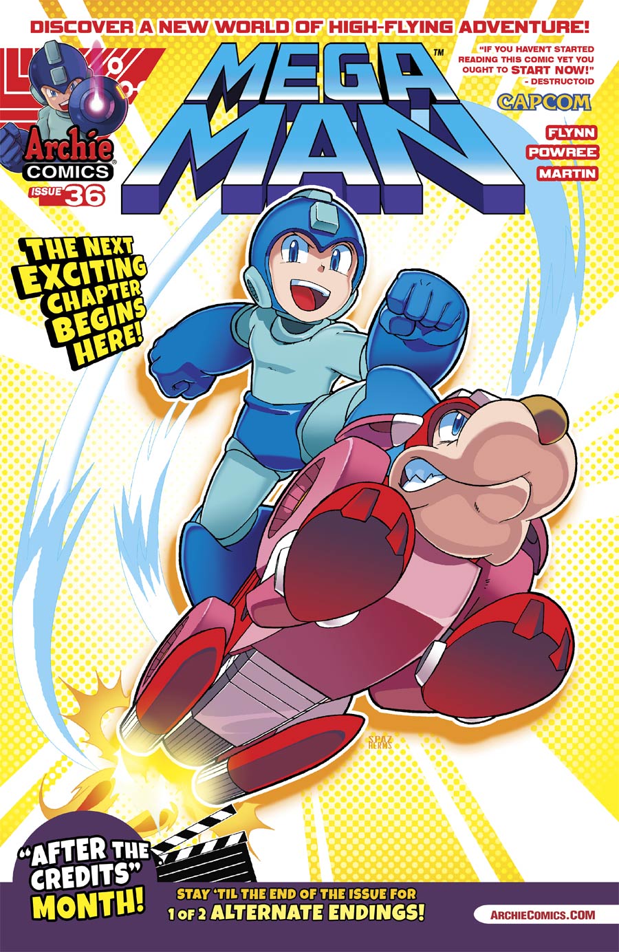 Mega Man Vol 2 #36 Cover A Regular Patrick Spaz Spaziante Cover