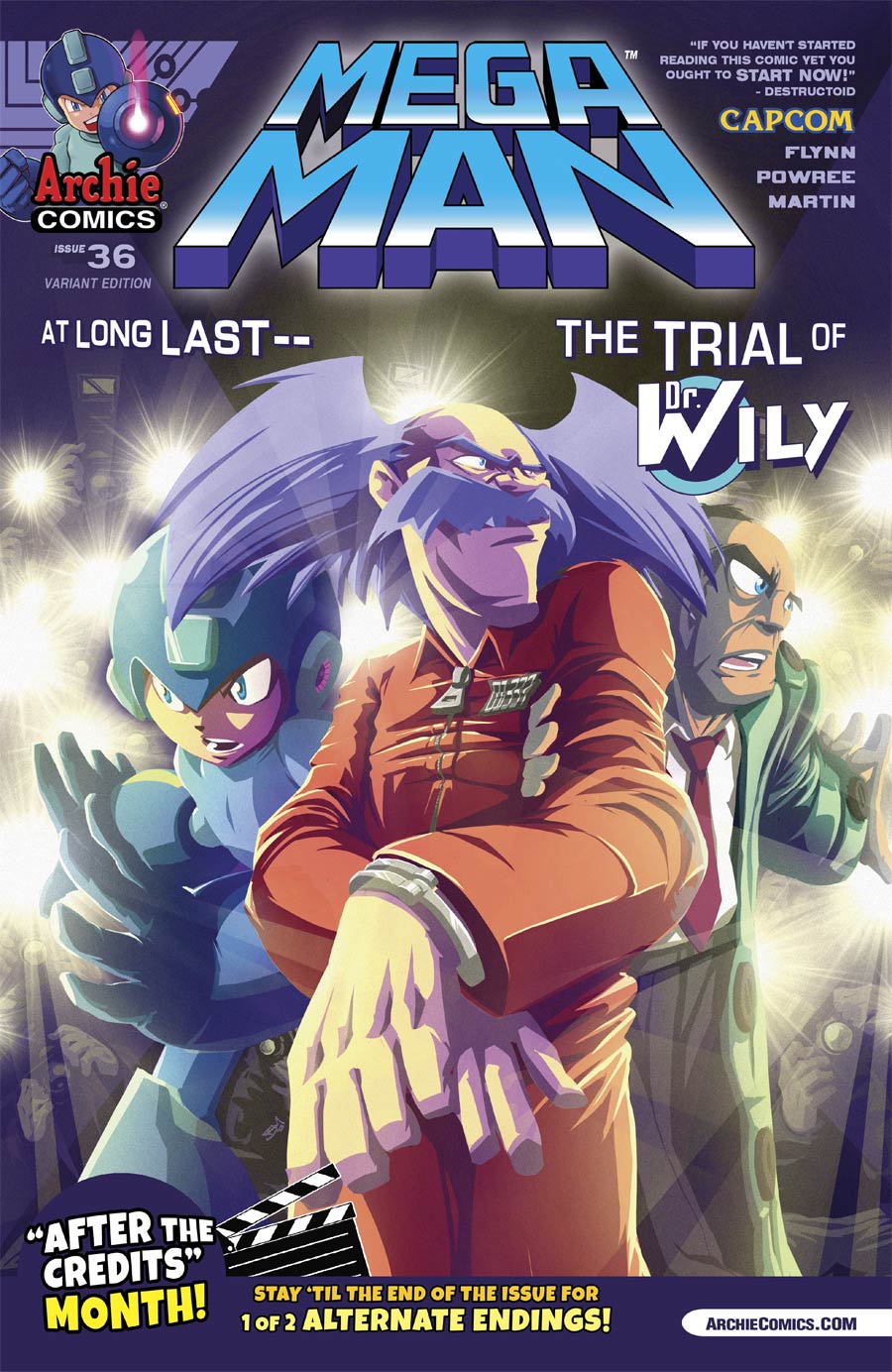 Mega Man Vol 2 #36 Cover B Variant Trial Of Dr Wily Cover