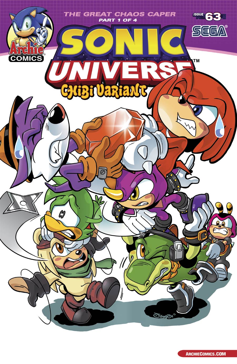 Sonic Universe #63 Cover B Variant Chibi Cover