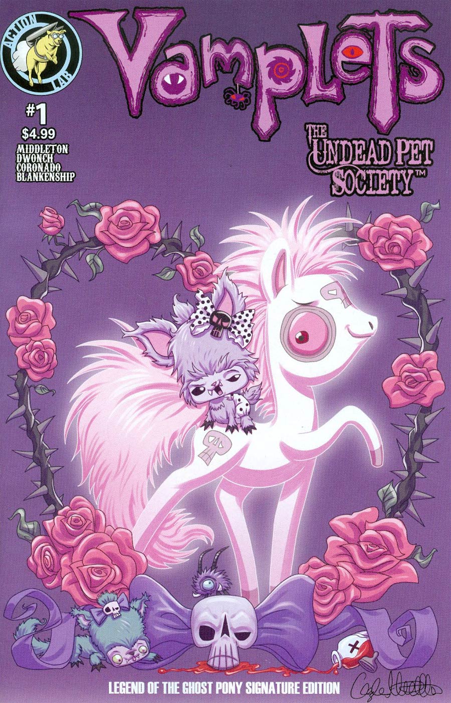 Vamplets Undead Pet Society #1 Cover B Variant Gayle Middleton Cover