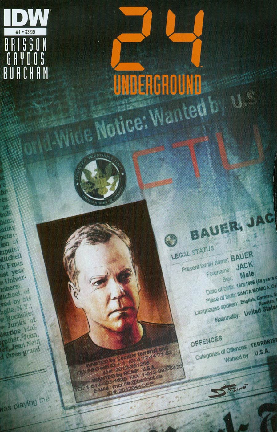 24 Underground #1 Cover A 1st Ptg Regular Davide Furno Cover