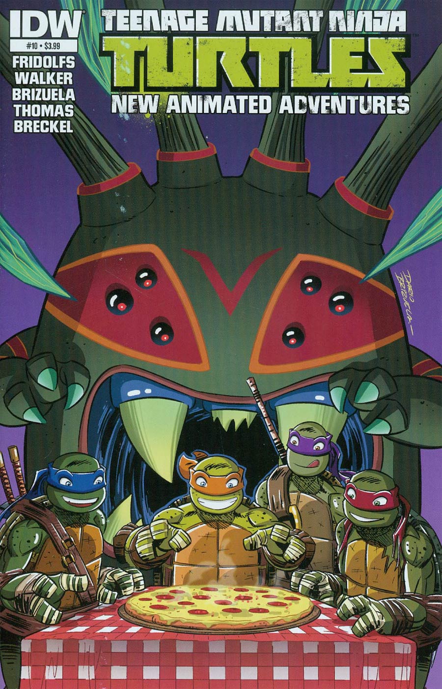 Teenage Mutant Ninja Turtles New Animated Adventures #10 Cover A Regular Dario Brizuela Cover