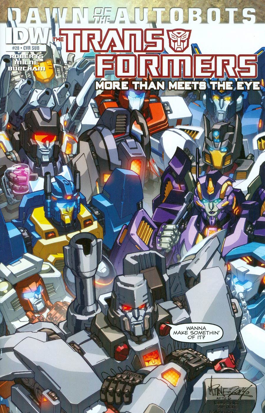 Transformers More Than Meets The Eye #28 Cover B Variant Alex Milne Subscription Cover (Dawn Of The Autobots Tie-In)