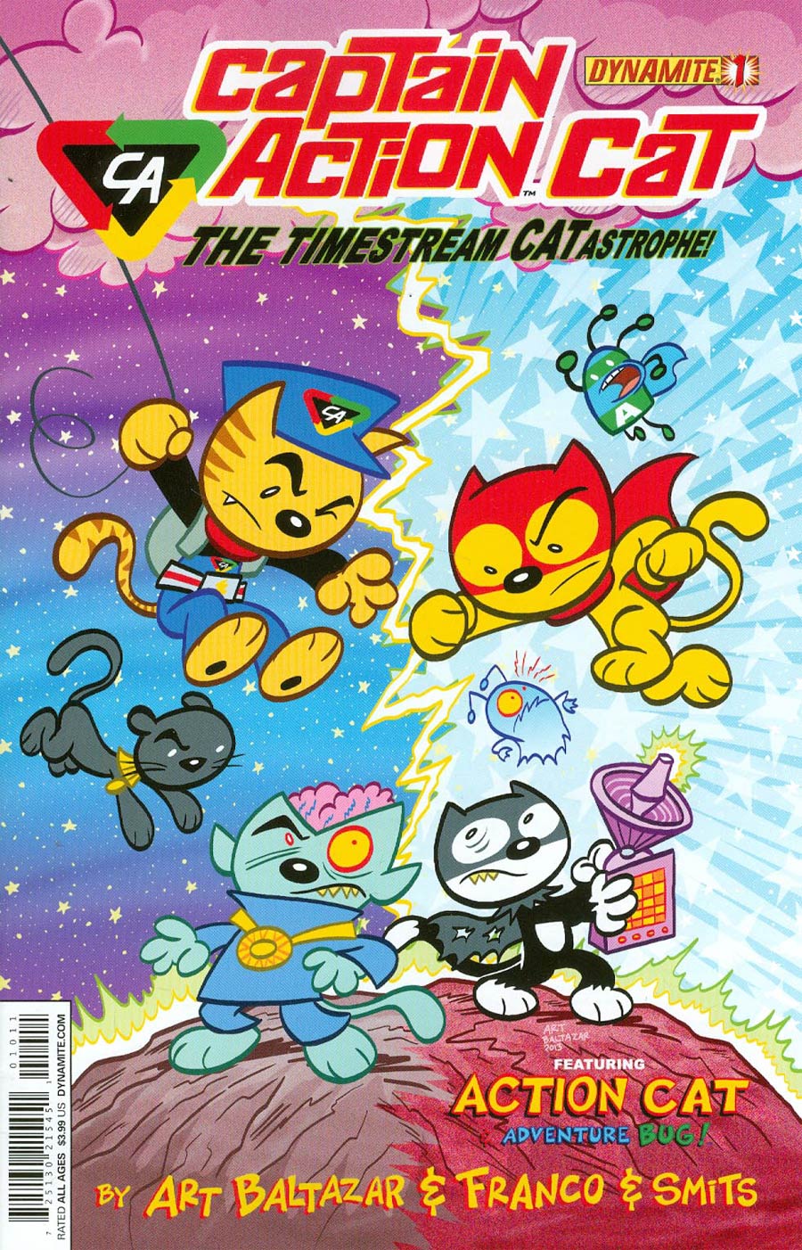 Captain Action Cat Timestream Catastrophe #1 Cover A Regular Art Baltazar Cover