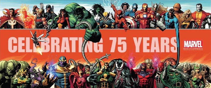Marvel 75th Anniversary By Mike Deodato Jr Oversized Poster