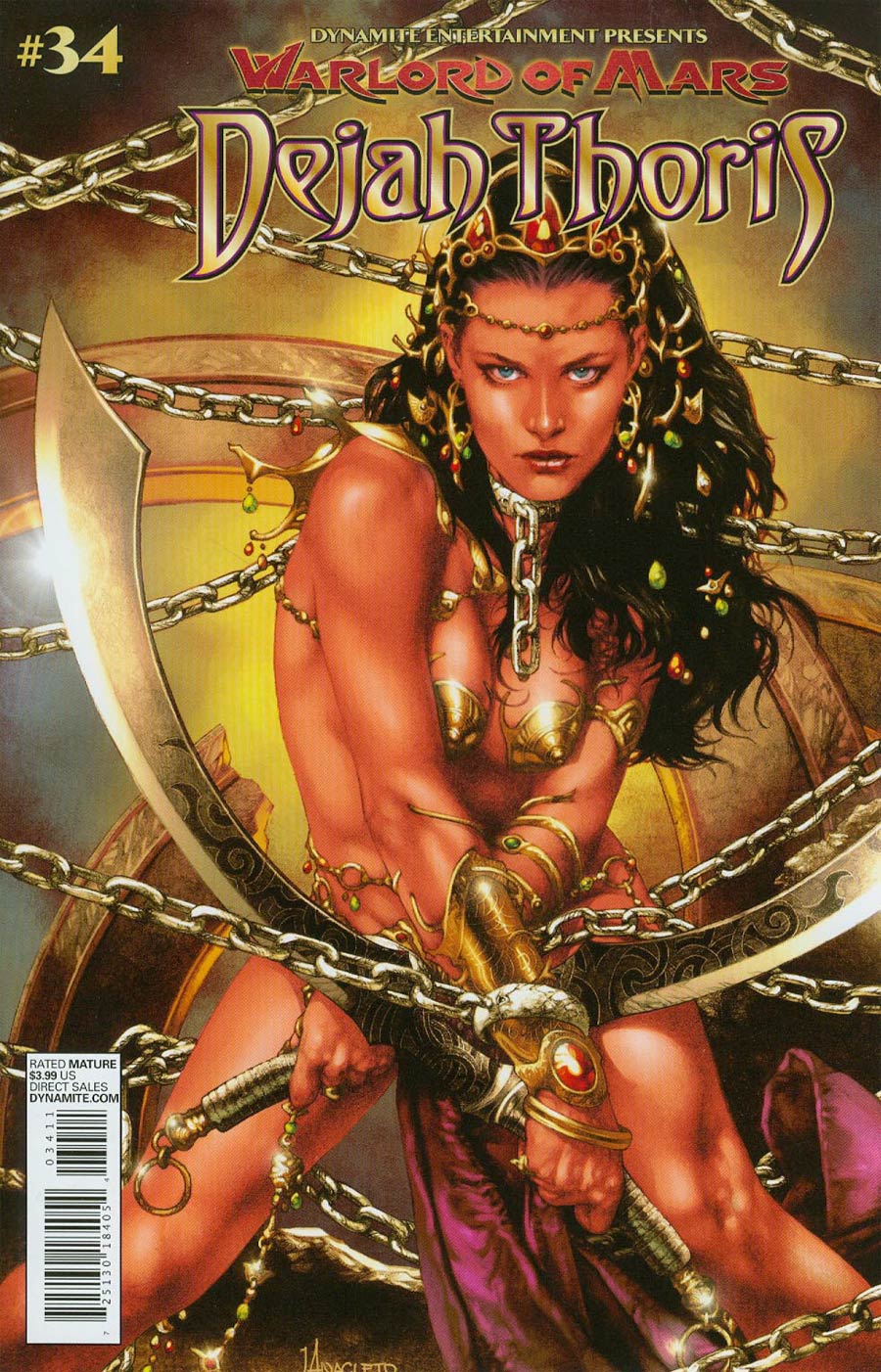 Warlord Of Mars Dejah Thoris #34 Cover B Regular Jay Anacleto Cover