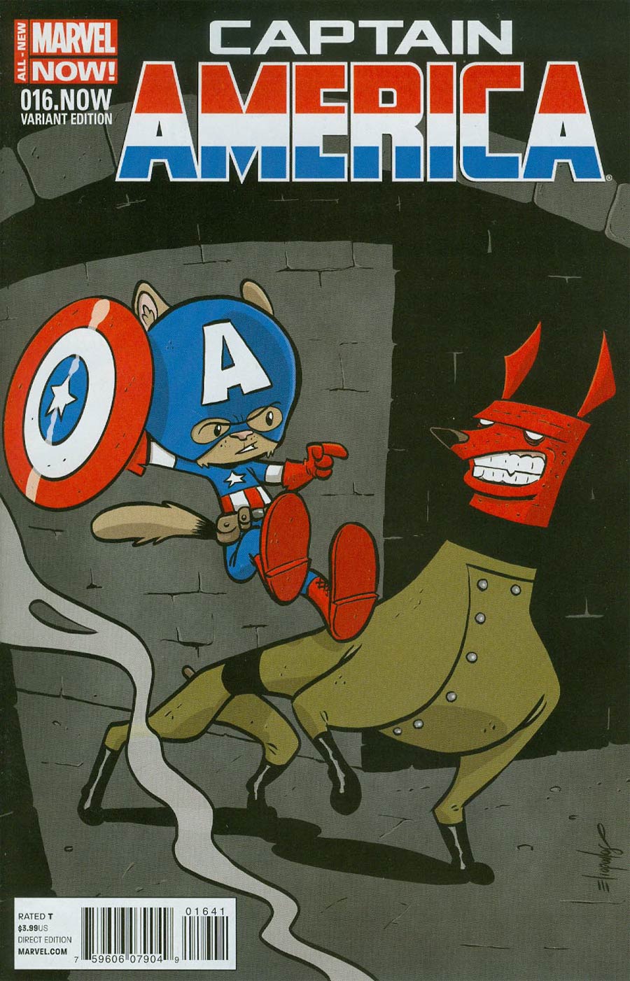 Captain America Vol 7 #16.NOW Cover B Variant Chris Eliopoulos Animal Cover