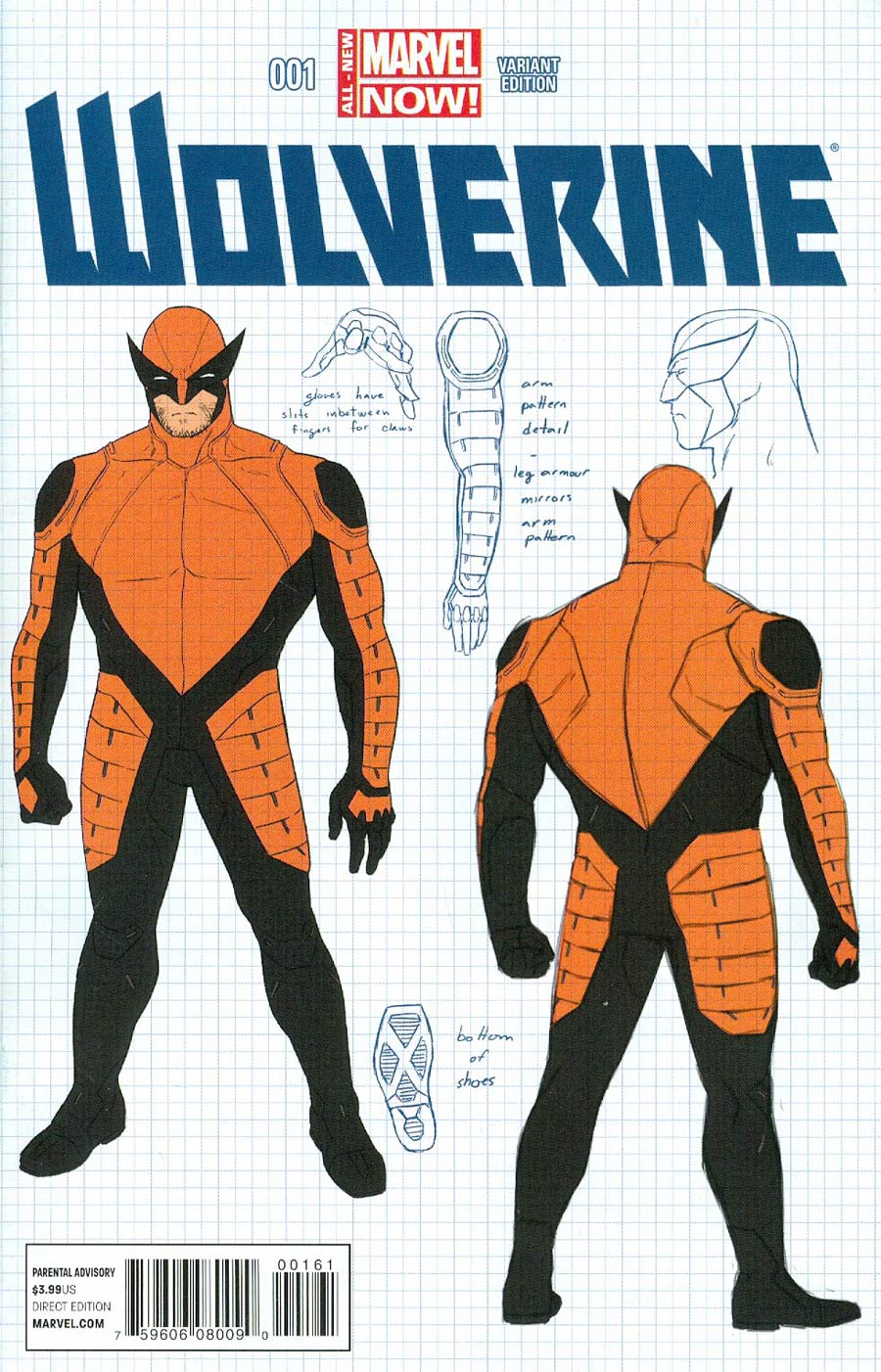 Wolverine Vol 6 #1 Cover C Variant Design Cover