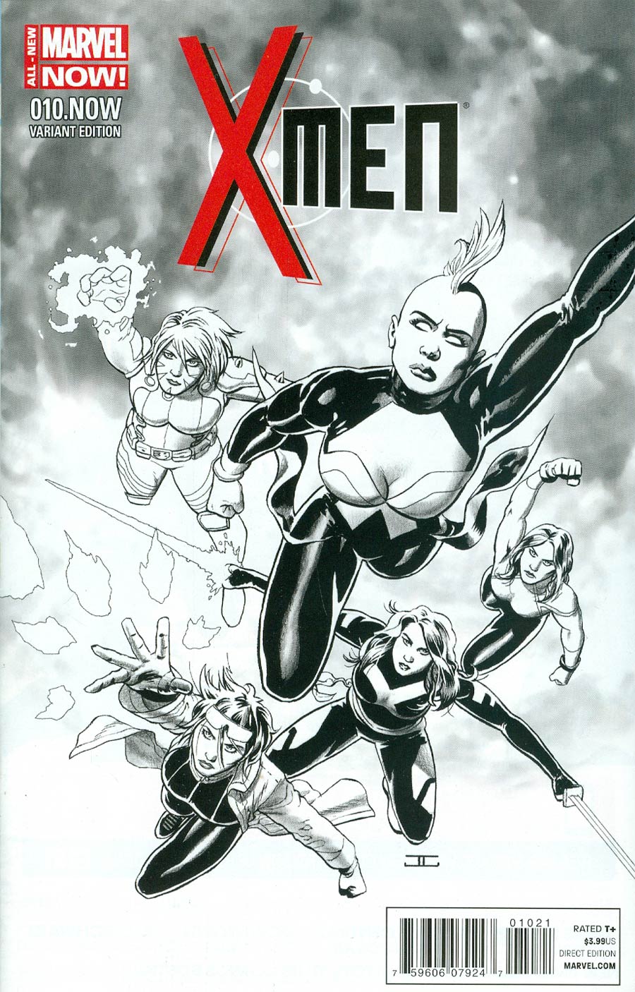 X-Men Vol 4 #10.NOW Cover D Incentive John Cassaday Sketch Variant Cover