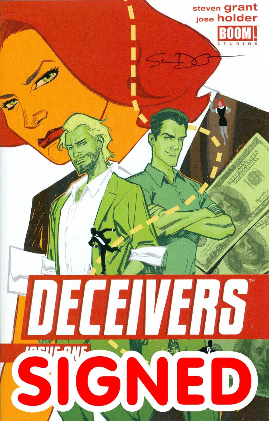 Deceivers #1 Cover B Incentive Signed By Steven Grant