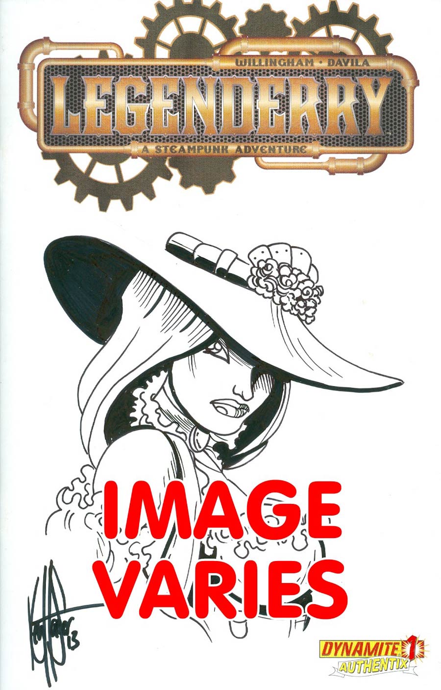 Legenderry A Steampunk Adventure #1 Cover F Incentive Original Art Exclusive Steampunk Sketch Variant Cover