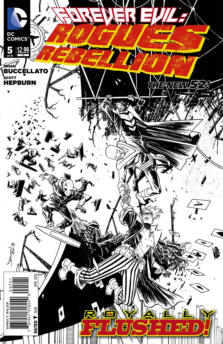 Forever Evil Rogues Rebellion #5 Cover B Incentive Declan Shalvey Sketch Cover