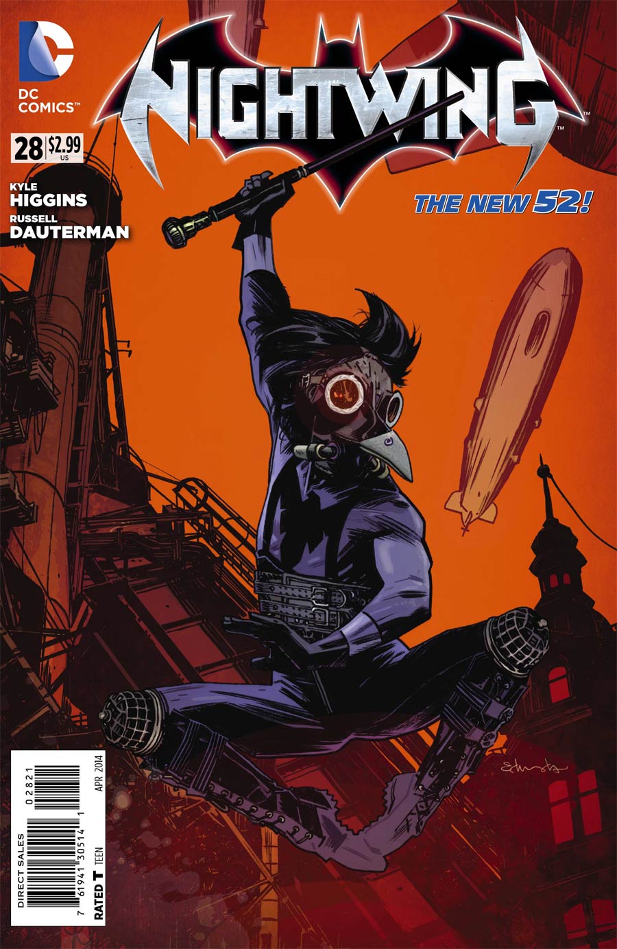 Nightwing Vol 3 #28 Cover B Incentive Tommy Lee Edwards Steampunk Variant Cover