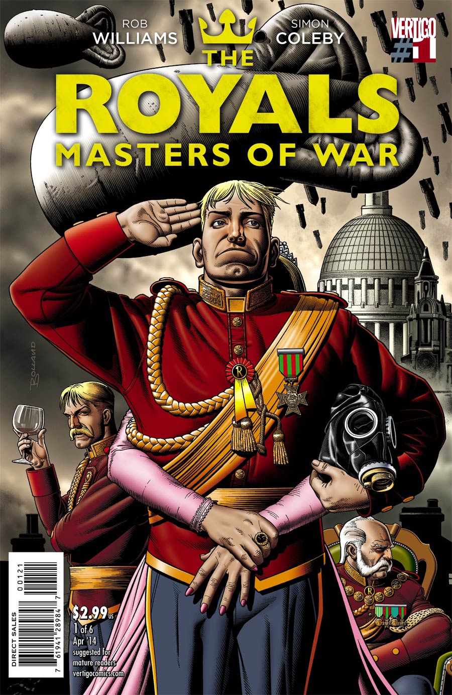 Royals Masters Of War #1 Cover B Incentive Brian Bolland Variant Cover