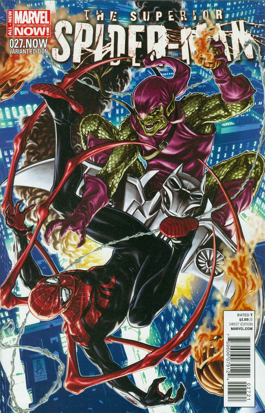 Superior Spider-Man #27.NOW Cover D Incentive Mark Brooks Color Variant Cover