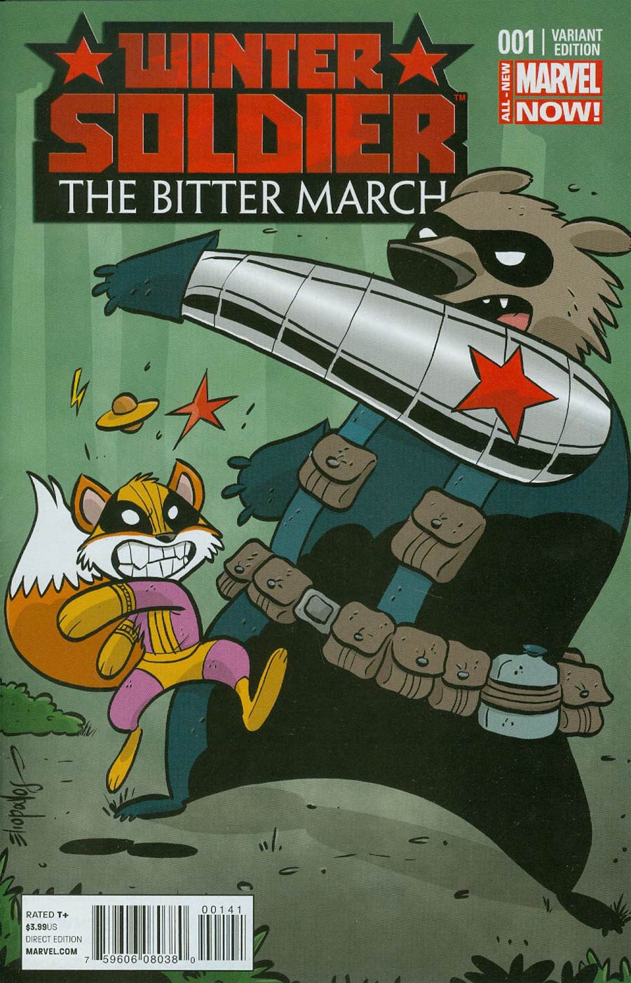 Winter Soldier Bitter March #1 Cover B Variant Chris Eliopoulos Animal Cover
