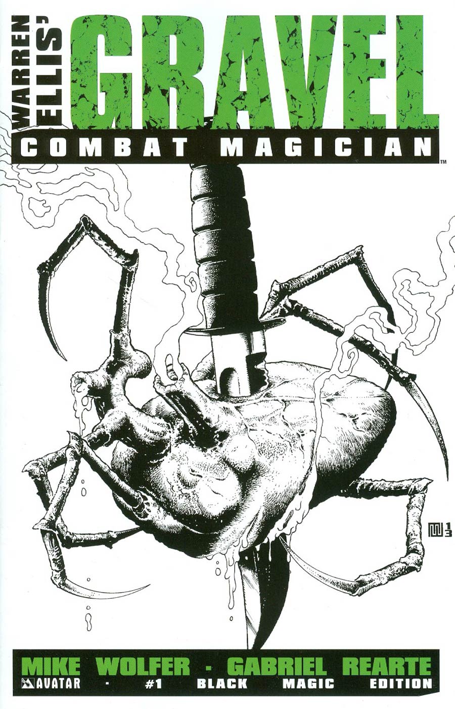 Gravel Combat Magician #1 Cover D Incentive Black Magic Cover