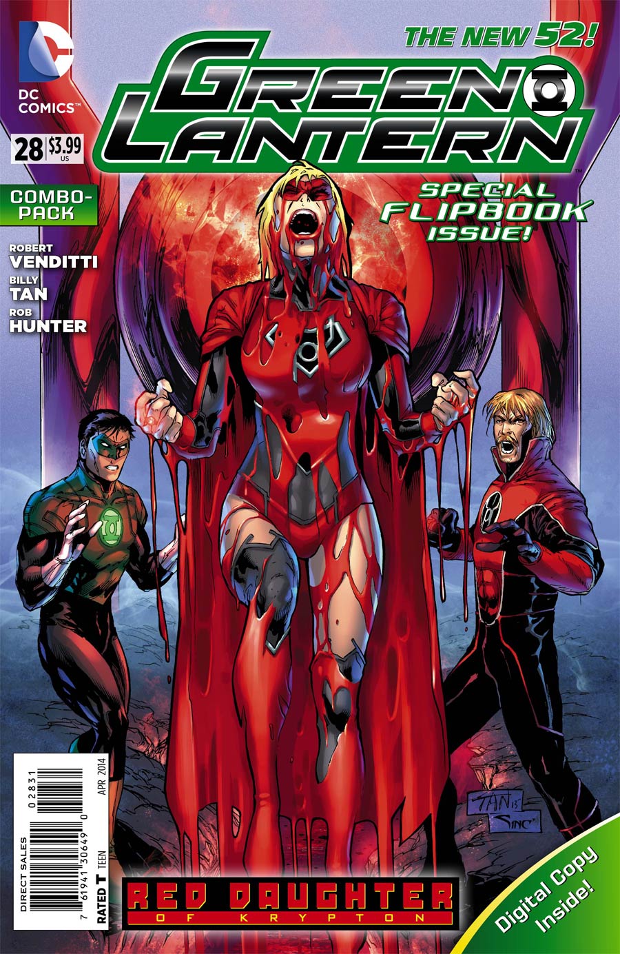Green Lantern Vol 5 #28 Red Lanterns #28 Cover C Combo Pack Without Polybag (Red Daughter Of Krypton Tie-In)