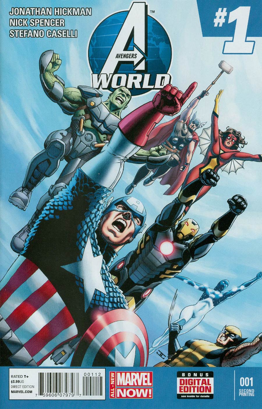 Avengers World #1 Cover I 2nd Ptg John Cassaday Variant Cover