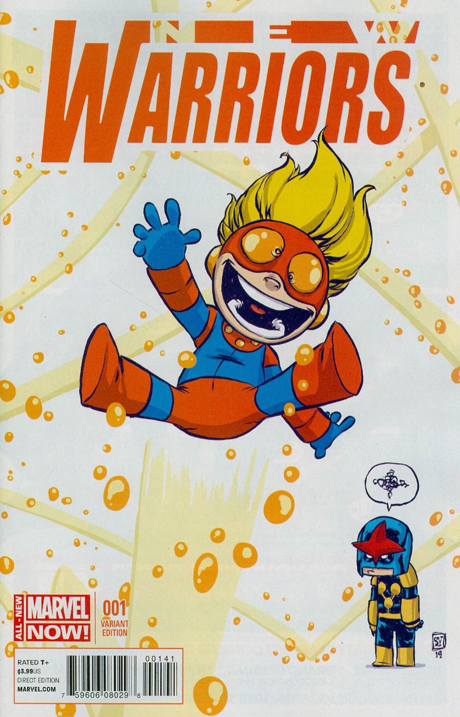 New Warriors Vol 5 #1 Cover C Variant Skottie Young Baby Cover