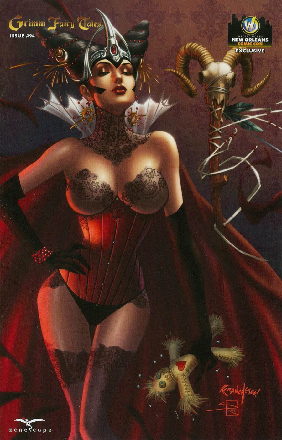 Grimm Fairy Tales #94 Cover D Wizard World New Orleans Exclusive Franchesco Lingerie Variant Cover (Age Of Darkness Tie-In)