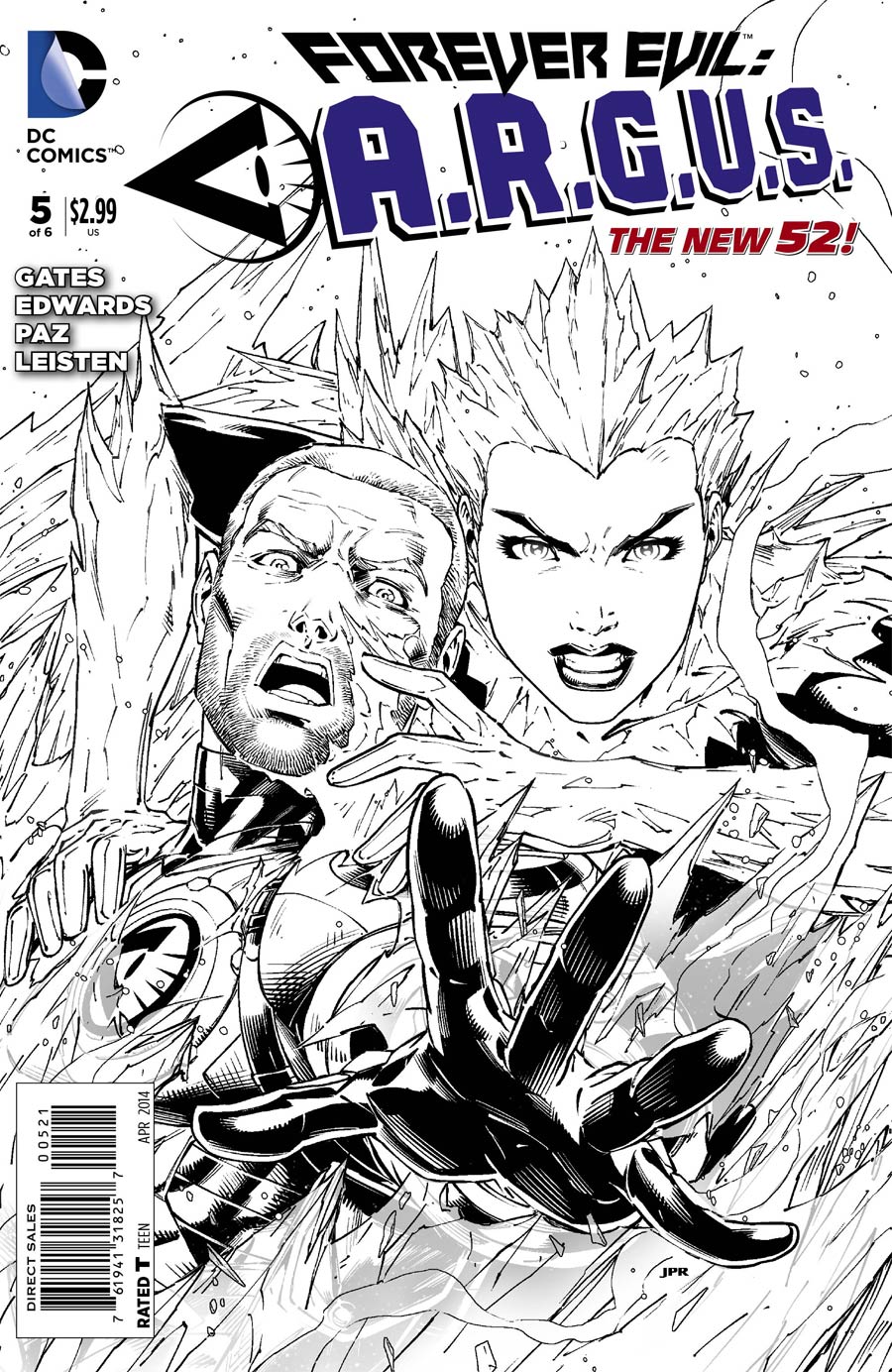 Forever Evil A.R.G.U.S. #5 Cover B Incentive Howard Porter Sketch Cover