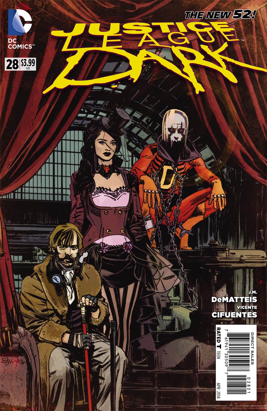 Justice League Dark #28 Cover B Incentive Tommy Lee Edwards Steampunk Variant Cover (Forever Evil Tie-In)