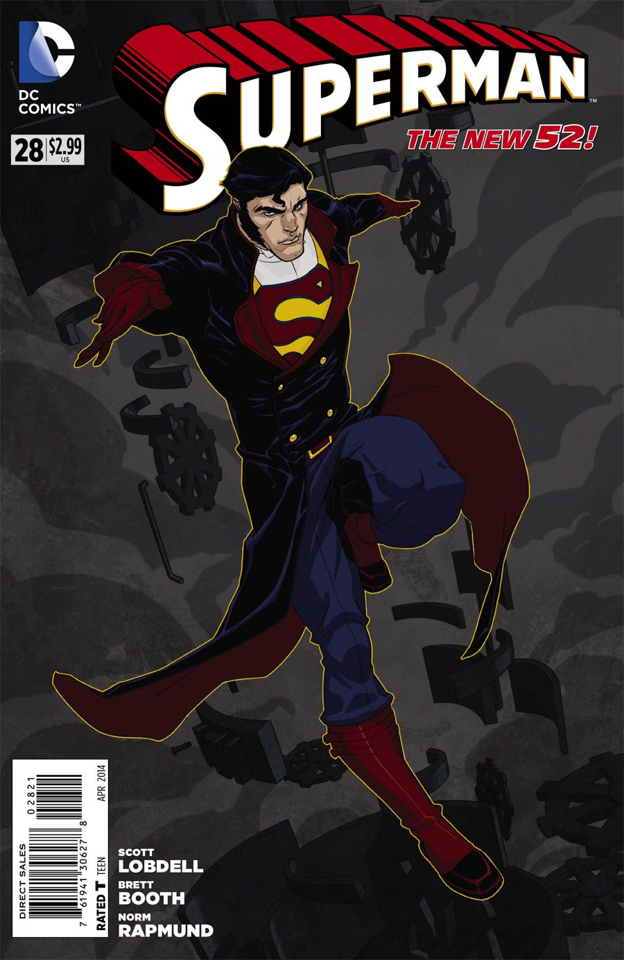 Superman Vol 4 #28 Cover B Incentive Jeff Wamester Steampunk Variant Cover