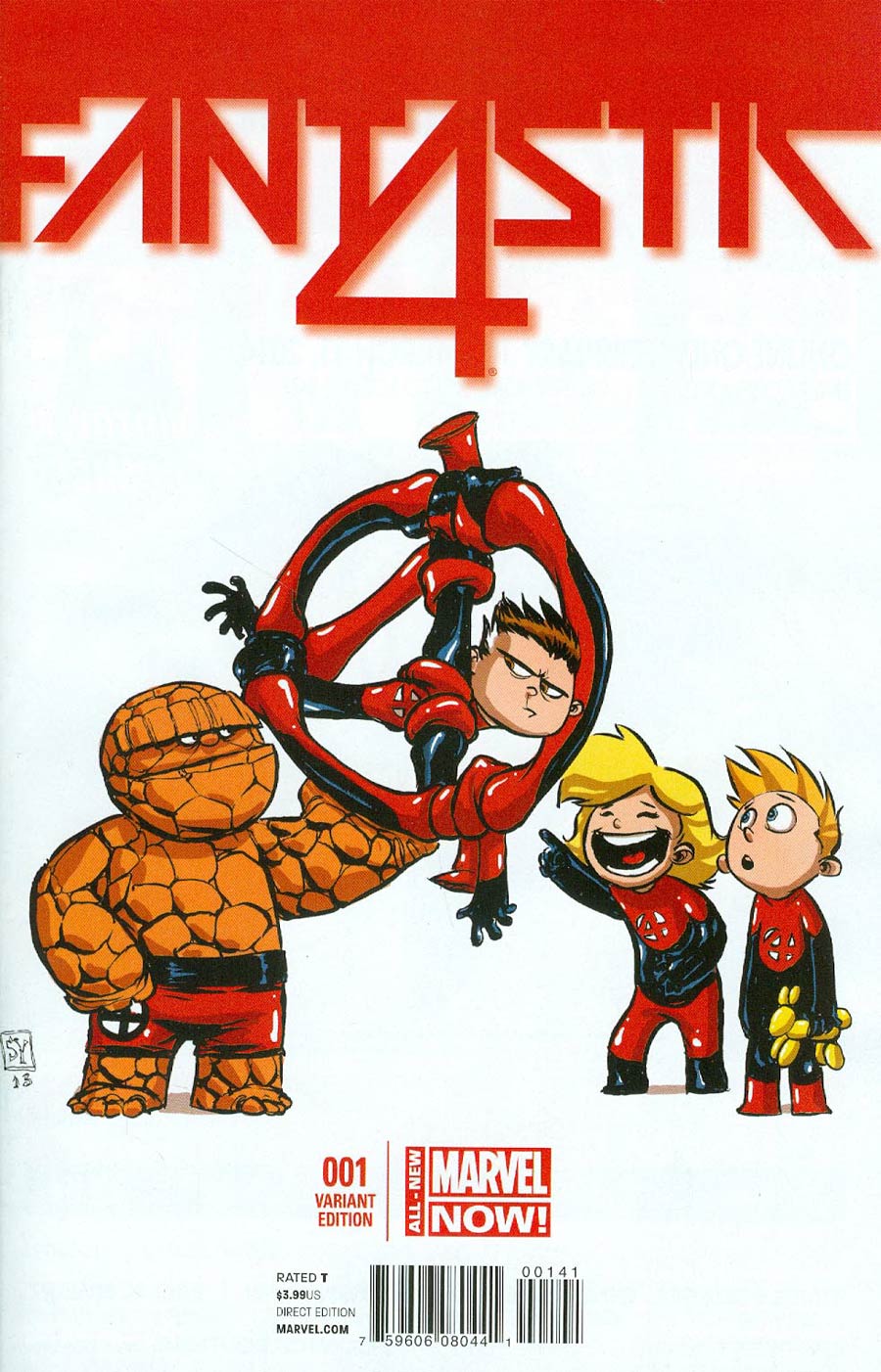 Fantastic Four Vol 5 #1 Cover C Variant Skottie Young Baby Cover