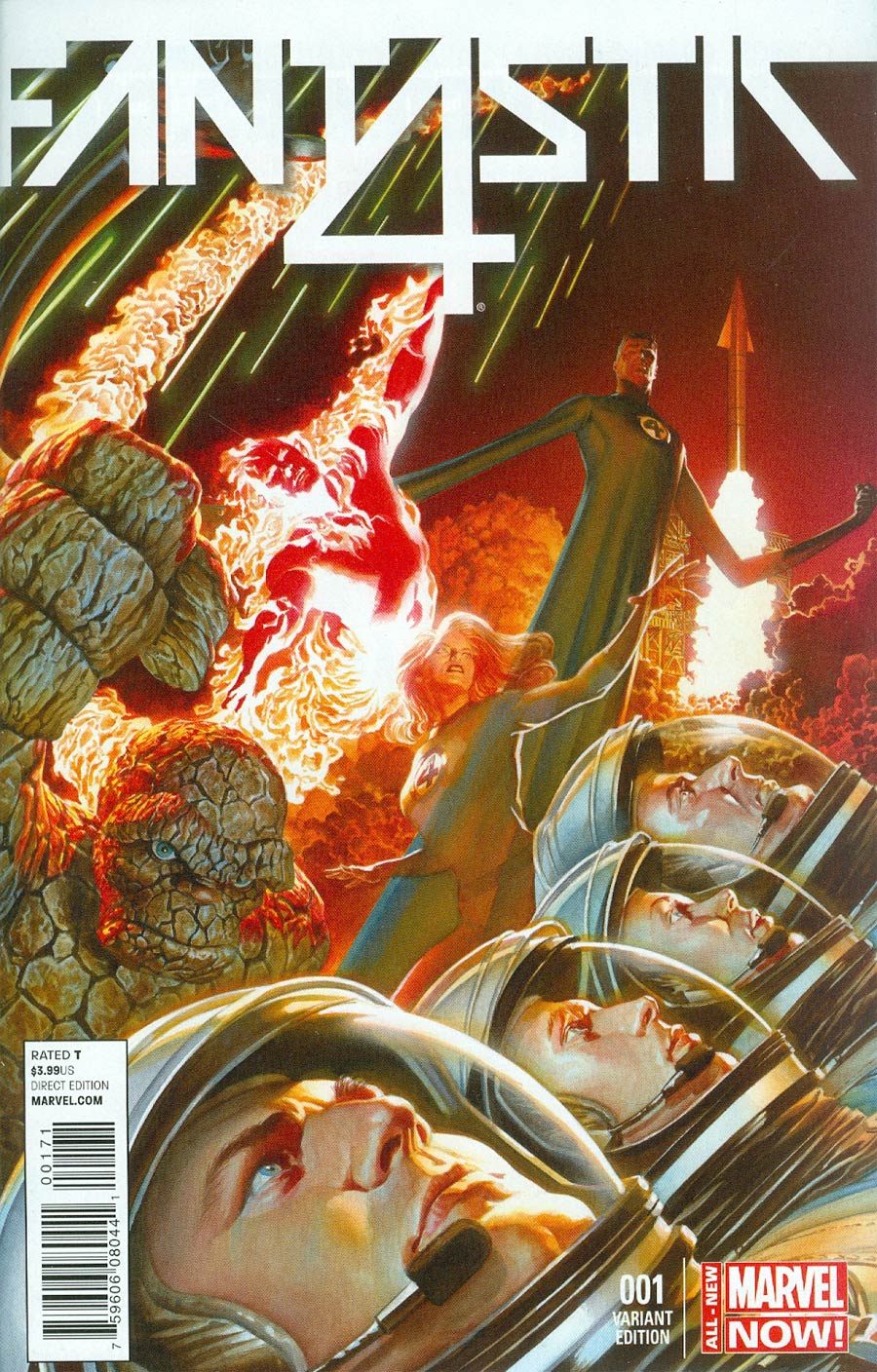 Fantastic Four Vol 5 #1 Cover F Incentive Marvel 75th Anniversary Alex Ross Color Variant Cover