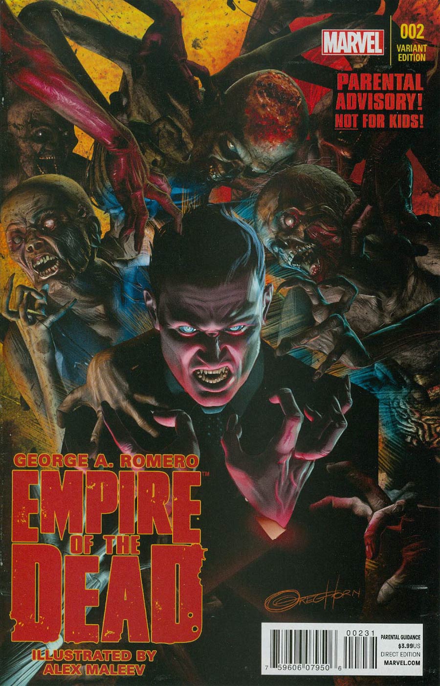 George Romeros Empire Of The Dead Act One #2 Cover B Incentive Greg Horn Variant Cover