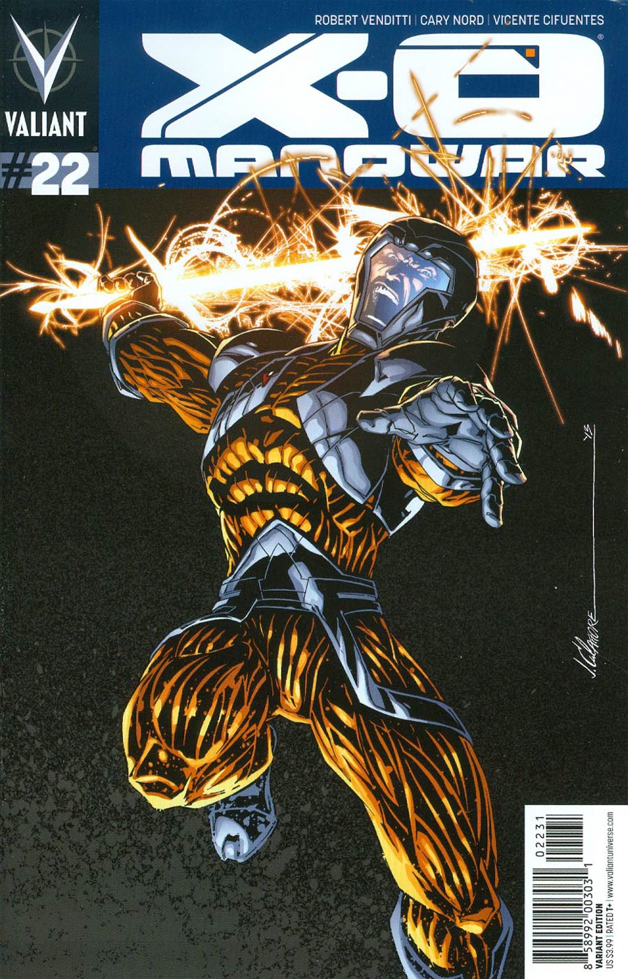 X-O Manowar Vol 3 #22 Cover C Incentive Signature Creators Series Jim Calafiore Variant Cover (Unity Tie-In)